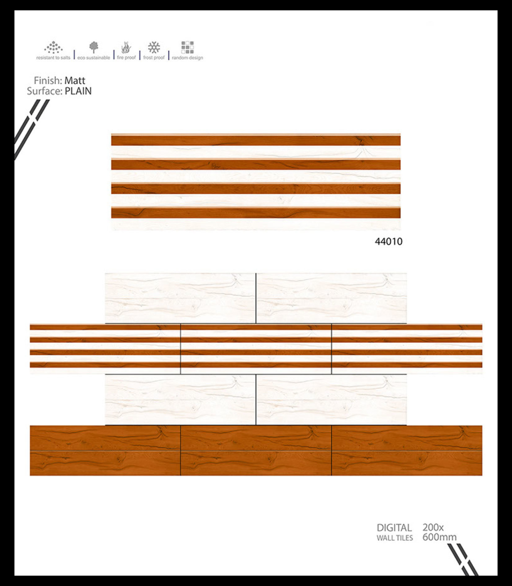 Marble Series 1 - Ceramic Wall Tiles, 12x18 Inches, Multicolor | Vitrified Technique, 6-8mm Thickness, 8 Flatness, Rectangle Shape