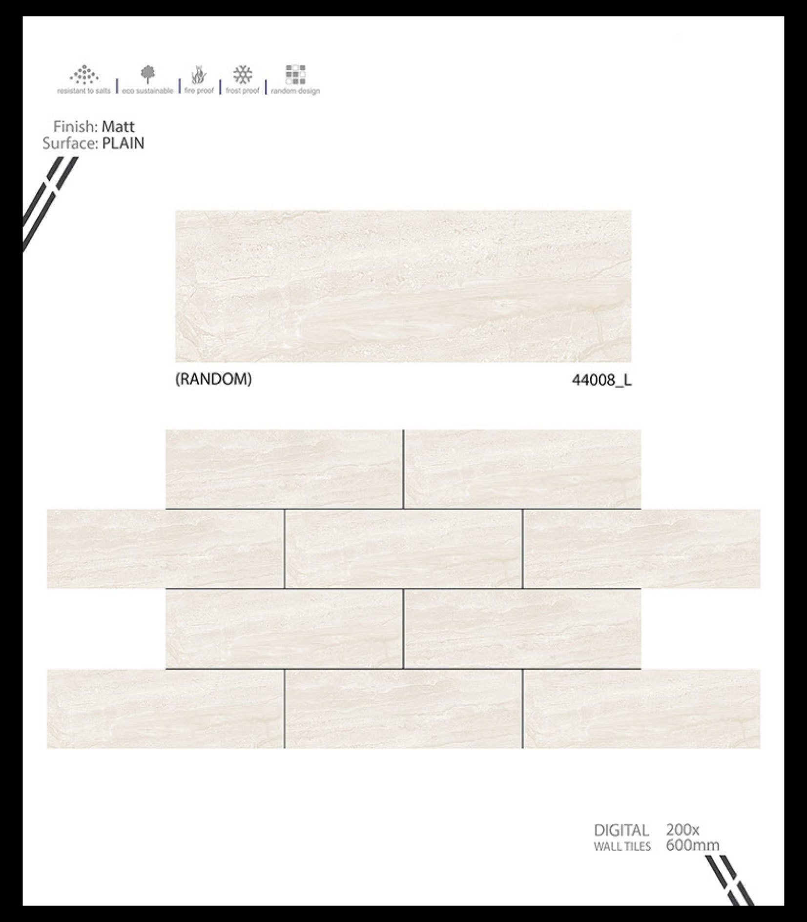 Marble Series 1 - Ceramic Wall Tiles, 12x18 Inches, Multicolor | Vitrified Technique, 6-8mm Thickness, 8 Flatness, Rectangle Shape