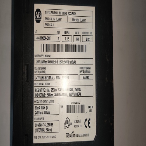 Allen Bradley 1404-m405a-dnt Powermonitor 3000 Master Module