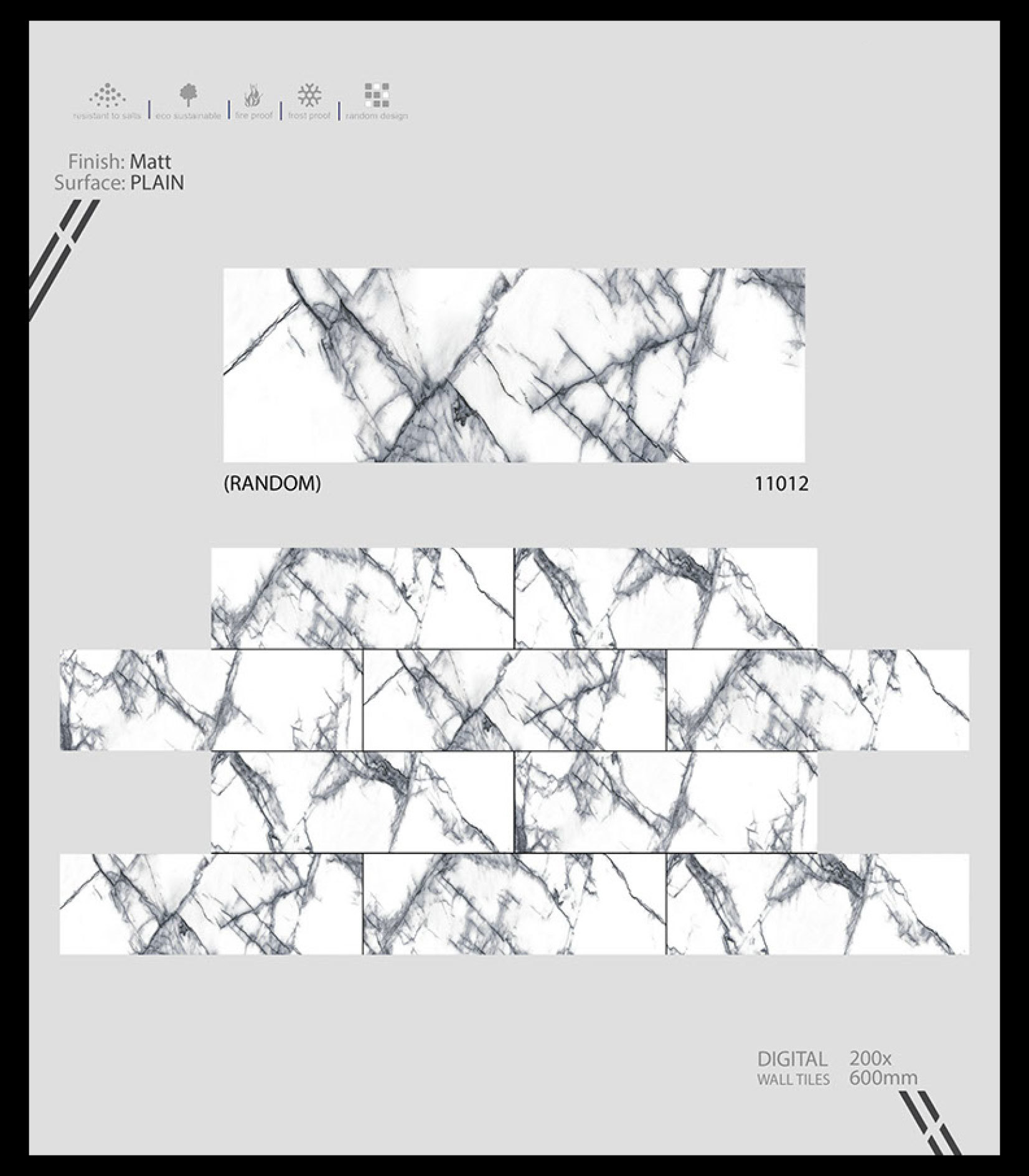 Satvariyo Series 1 - Ceramic Wall Tiles 12x18 | Multi Color, Vitrified Technology, 6-8mm Thickness, 8 Flatness, Various Collections