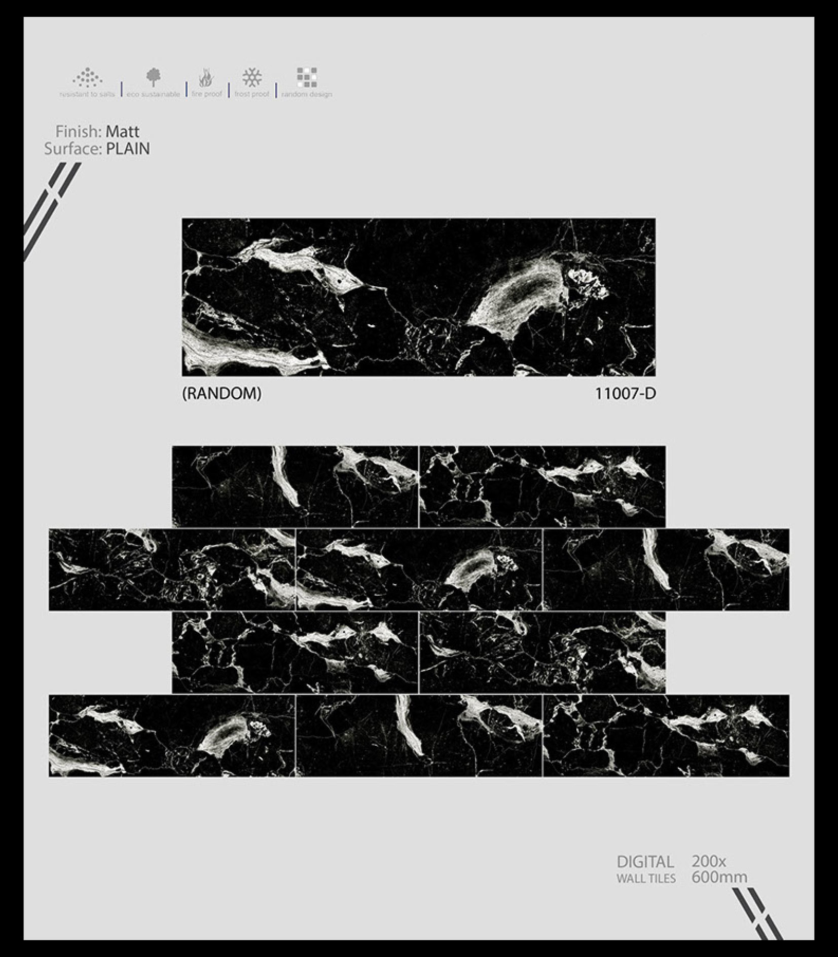 Satvariyo Series 1 - Ceramic Wall Tiles 12x18 | Multi Color, Vitrified Technology, 6-8mm Thickness, 8 Flatness, Various Collections