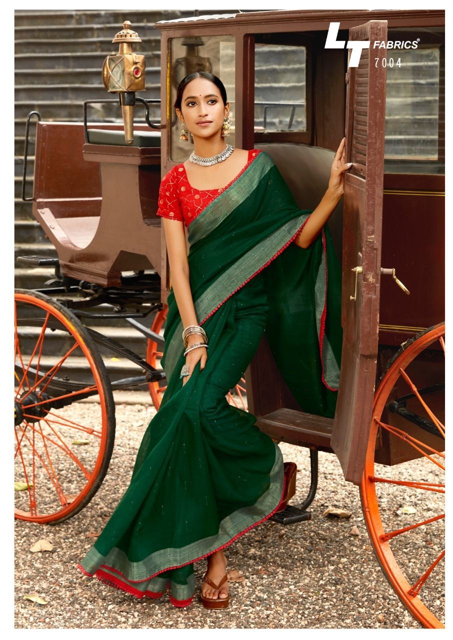 Dry Cleaning Linen Designer Saree
