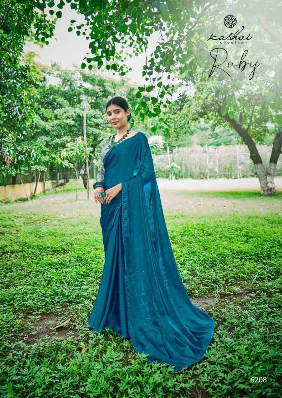 Dry Cleaning Linen Designer Saree