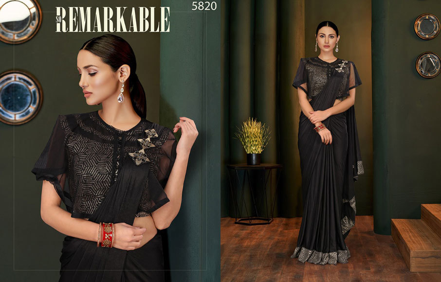 Dry Cleaning Linen Designer Saree