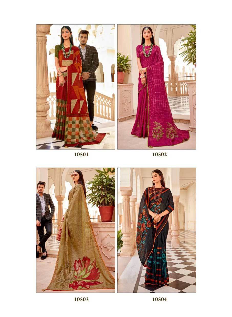 Dry Cleaning Linen Designer Saree