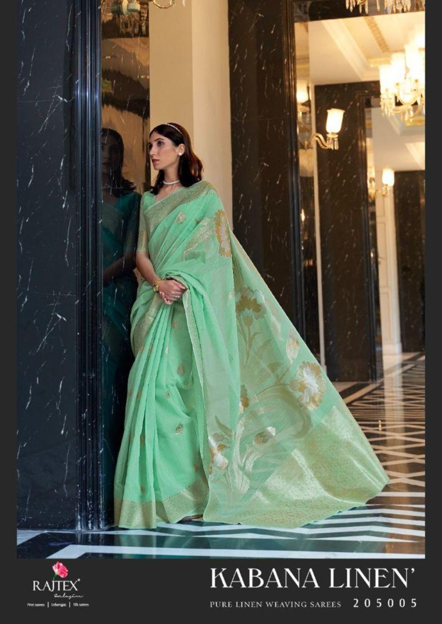 Dry Cleaning Linen Designer Saree