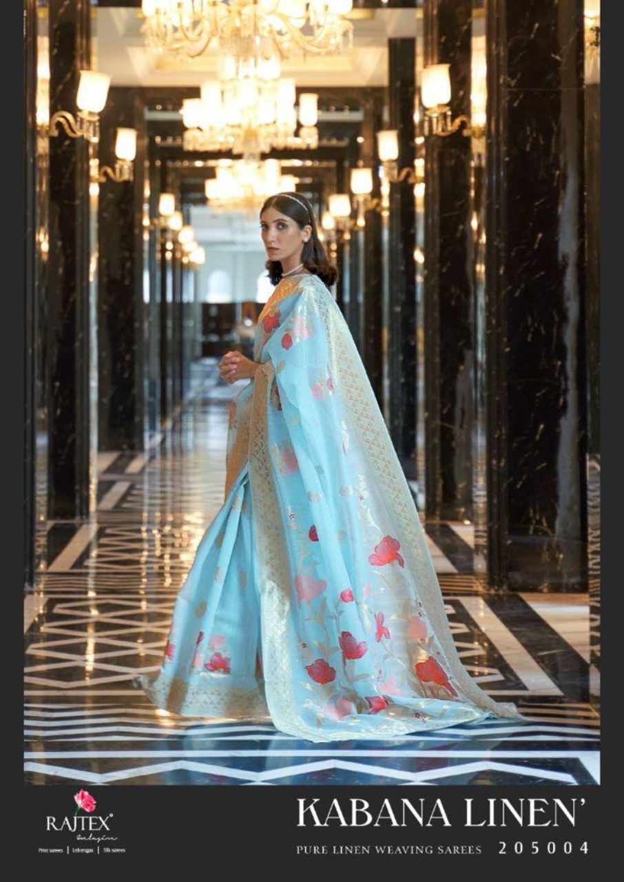 Dry Cleaning Linen Designer Saree