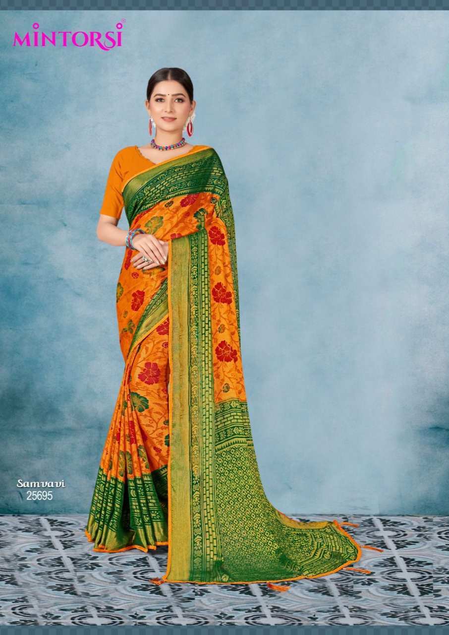 Brown Lilen Saree