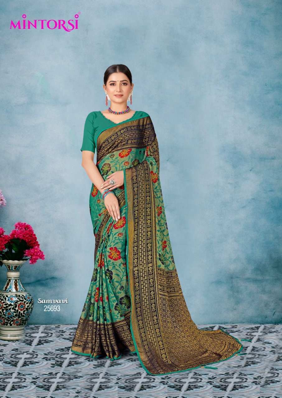 Brown Lilen Saree