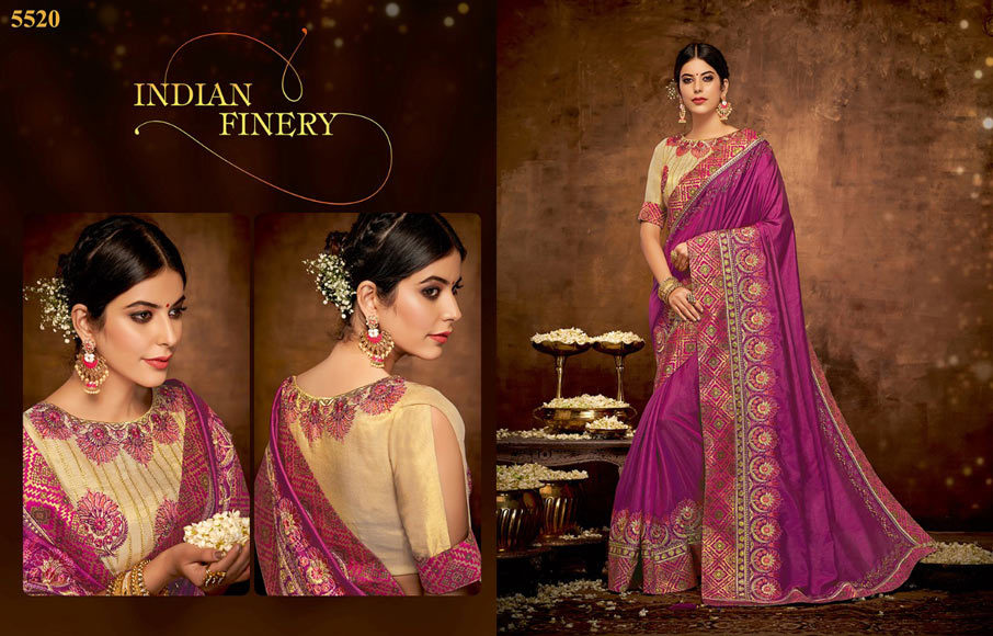 Brown Lilen Saree