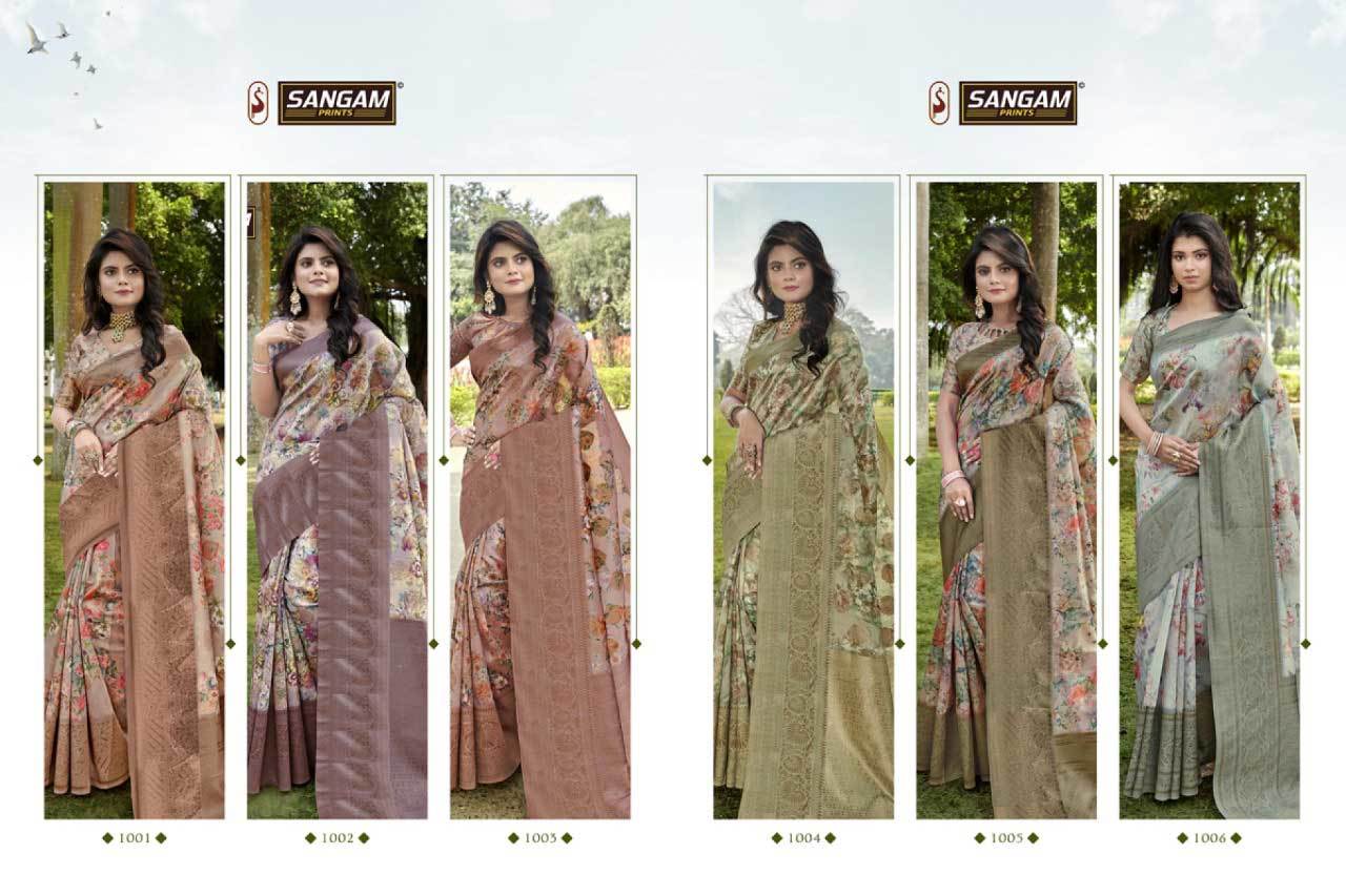 Brown Lilen Saree