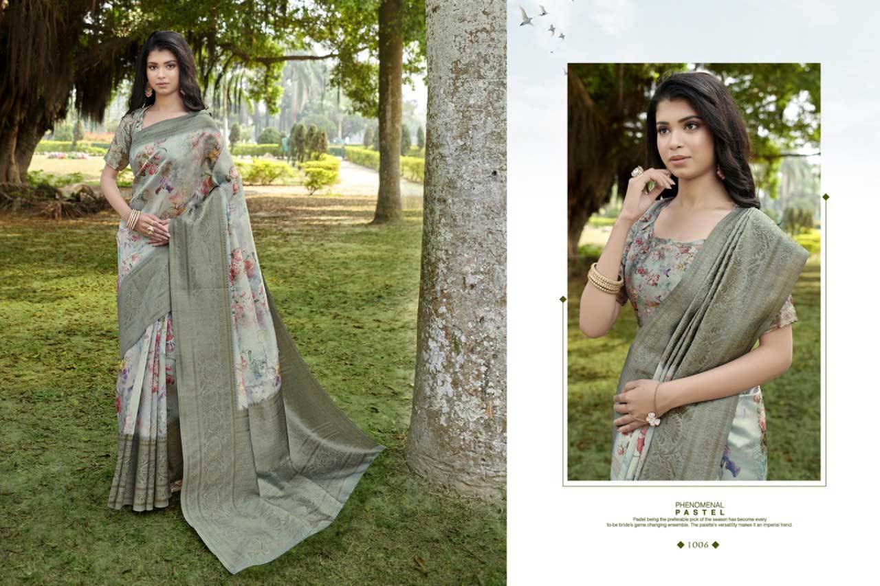 Brown Lilen Saree