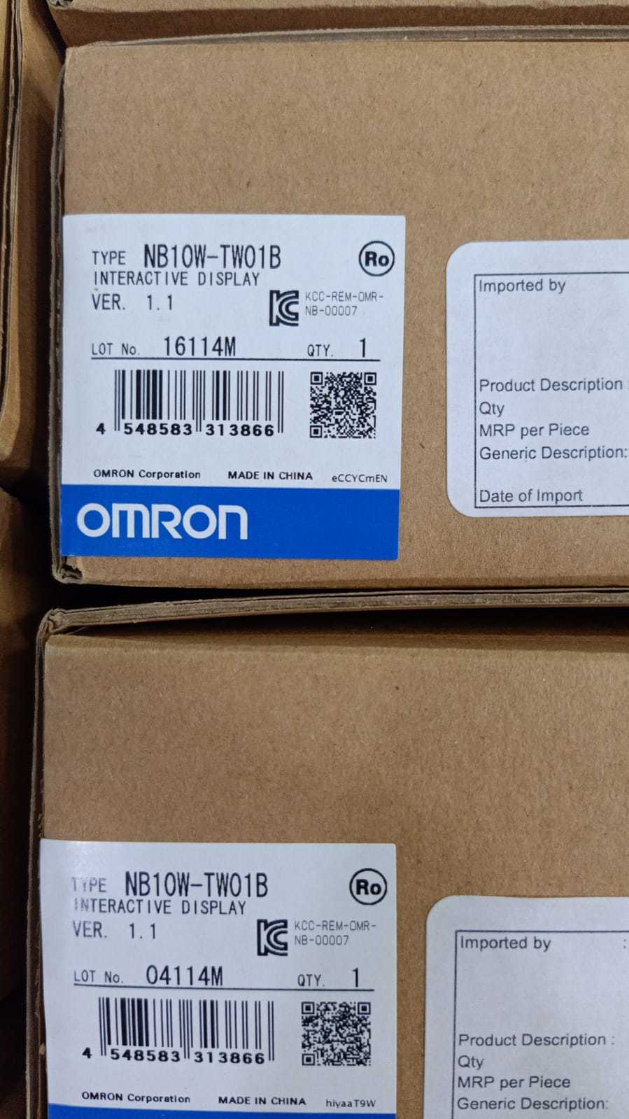 Omron Nb10w-tw01b - Touchscreen Hmi, Version 1.1 | User Friendly, Easy Install, High Visibility, Durable Design