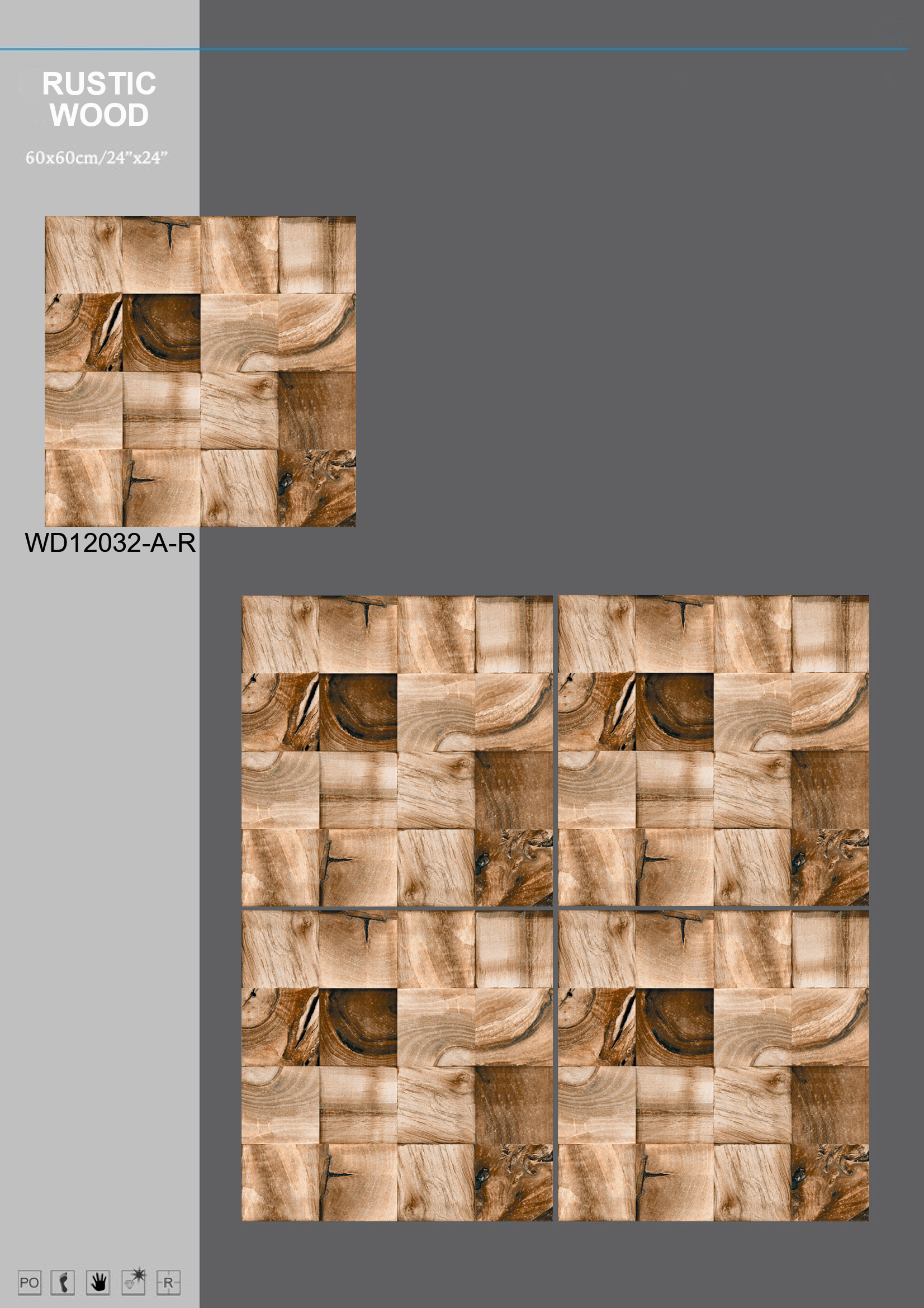 Wooden Matt Series Application: Floor Tiles