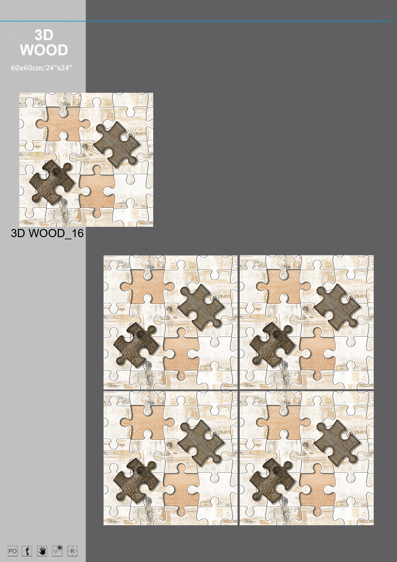 Wooden Matt Series Application: Floor Tiles