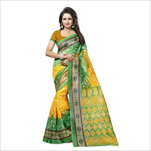 Ladies Fancy Cotton Saree - Multicolor Printed Cotton | Ideal for Rainy, Spring, Summer & Winter Seasons