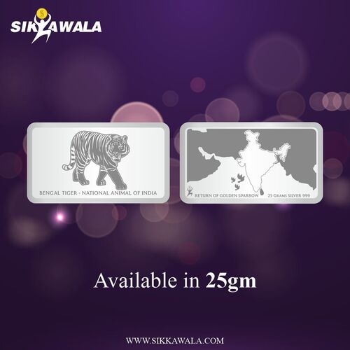Tiger Collection 999 Silver Coin - 25 Grams | High Purity, Ideal for Celebrations and Gifting