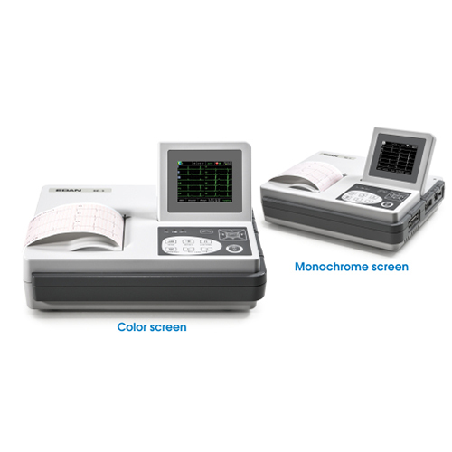 EDAN 3 Channel ECG Machine - Plastic and Metal Construction, 80 mm x 20 mtr Paper Type, White Color, Automatic Operation | 99% Accuracy, 20-25 ECG Days Battery Life, Vivid Foldable LCD Screen, Advanced SEMIP Algorithm, Built-in Thermal Printer, Large Internal Memory, Smart ECG Viewer Software (Optional)