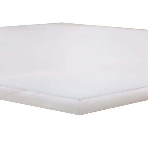 UHMWPE Sheet - 1 MTR x 2 MTR, Opaque White, Rigid Polythene Material with High Abrasion Resistance and Low Coefficient of Friction