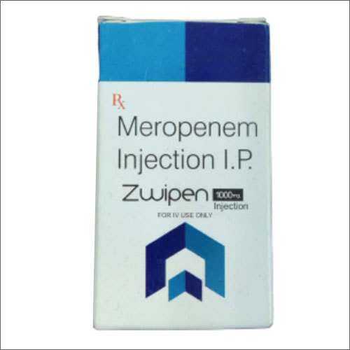 Meropenem Injection - 1000mg Concentrated Solution | Effective Against Severe Bacterial Infections, Administered via IV or Drip, Monitor for Side Effects