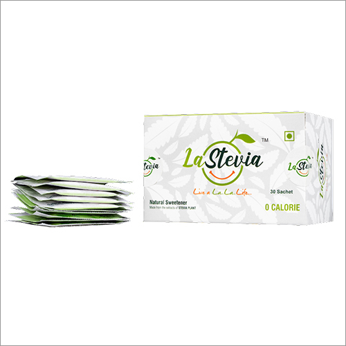 30 Sachets Natural Sweetener - Stevia, 100% Vegan, Zero-calorie, Low Glycemic Impact | Diabetic And Keto Friendly, Easy To Use Sachets