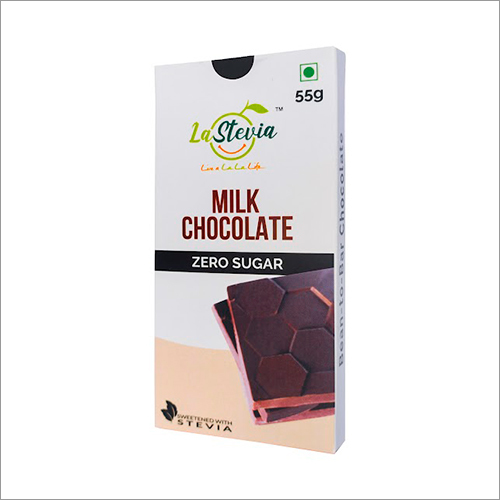 Milk Chocolate - 55g Zero Sugar, Vegan Treat Sweetened With Stevia | Handcrafted Bean-to-bar, Source Of Antioxidants And Flavanols