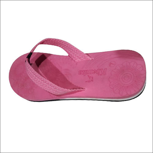 Rubber Ladies Pink Slipper