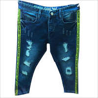 Washable Mens Blue Damaged Jeans at Best Price in Sambhal | S.h Jeans