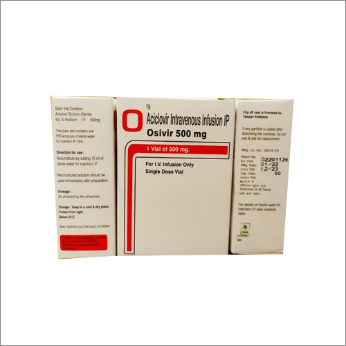 500 Mg Aciclovir Intravenous Infusion Ip - Drug Type: Injection