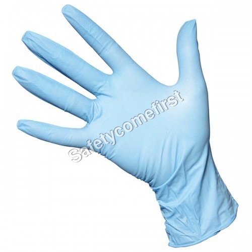 Nitrile Powder Free Gloves - 24cm Length, Blue Color , Disposable for Male Sizes S-XXL