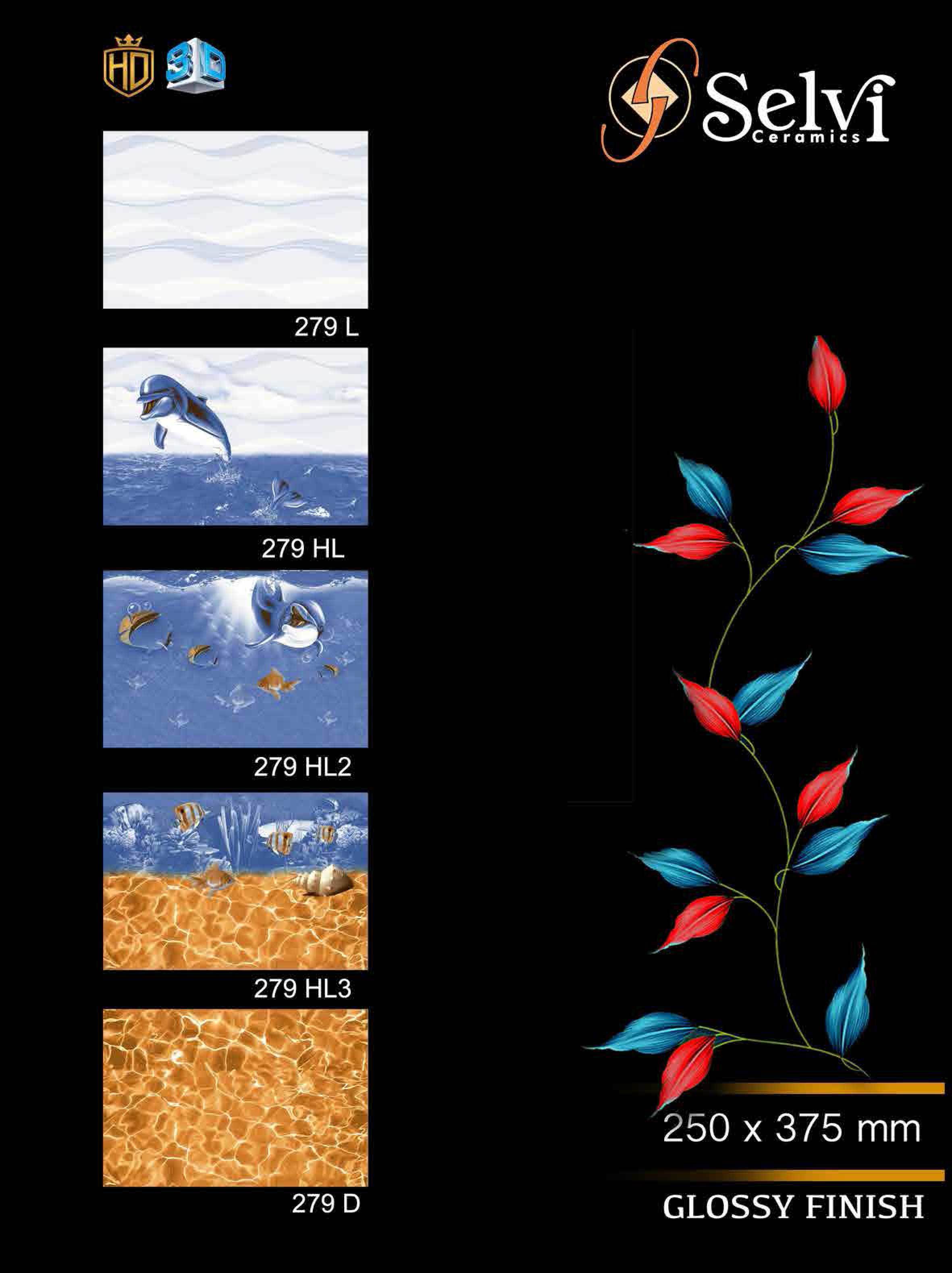 Ceramic Wall Tiles - 12x18 Inches, Multi Color | Acid Proof, Waterproof, Glossy Finish, Best Quality Services