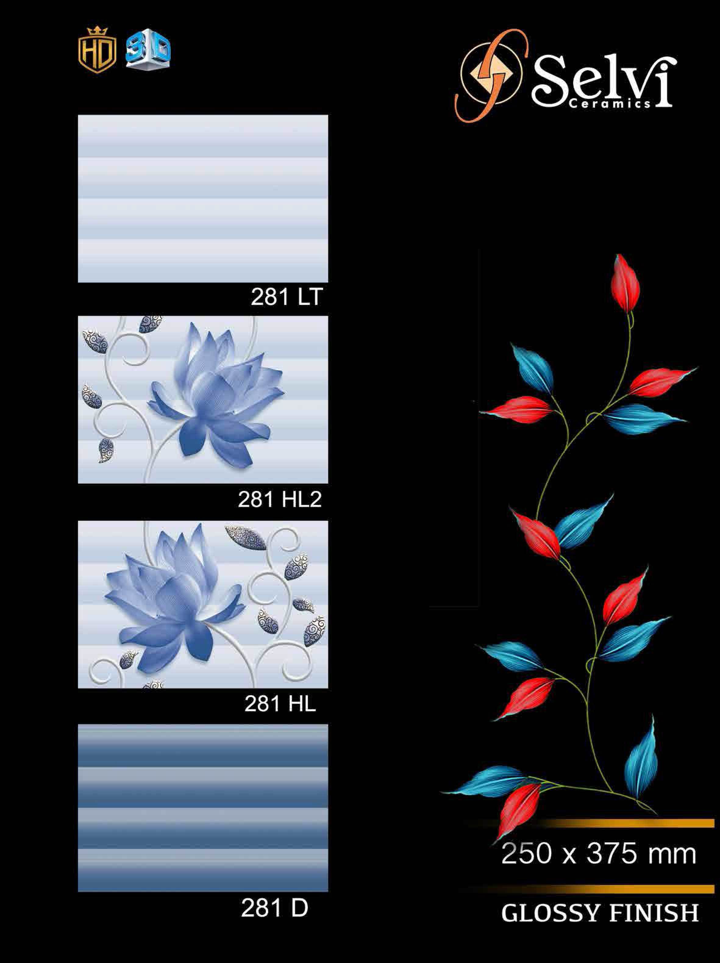 Ceramic Wall Tiles - 12x18 Inches, Multi Color | Acid Proof, Waterproof, Glossy Finish, Best Quality Services