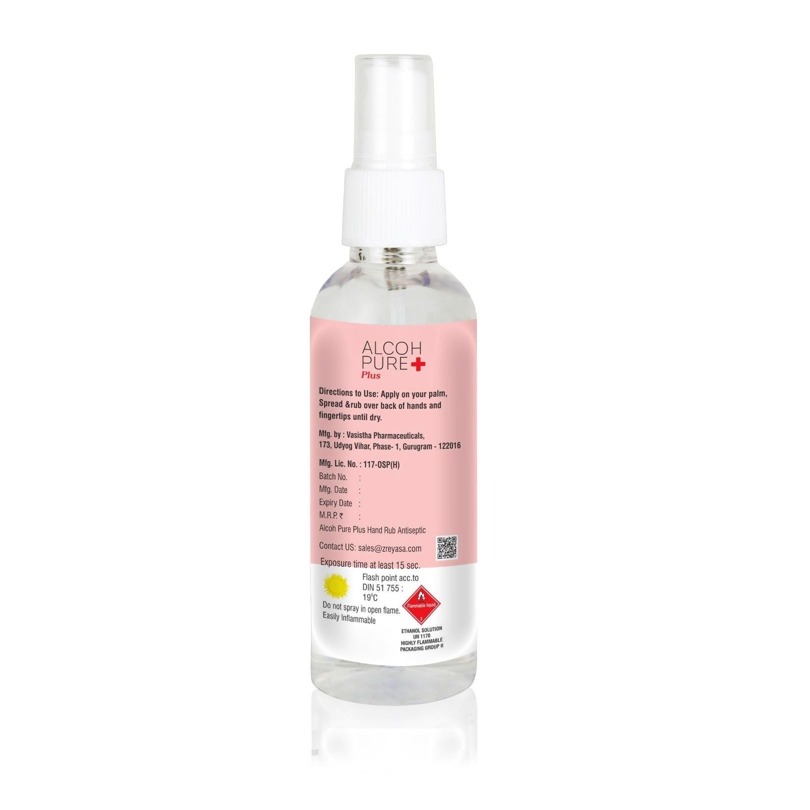 Alcohpure Plus 100 Ml Spray