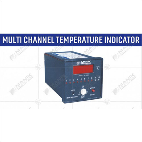 Multi Channel Temperature Indicator - RTD Pt 100/Pt 1000 Sensors, 3 1/2 Digit Display, 420 mA Output, 230 VAC Supply
