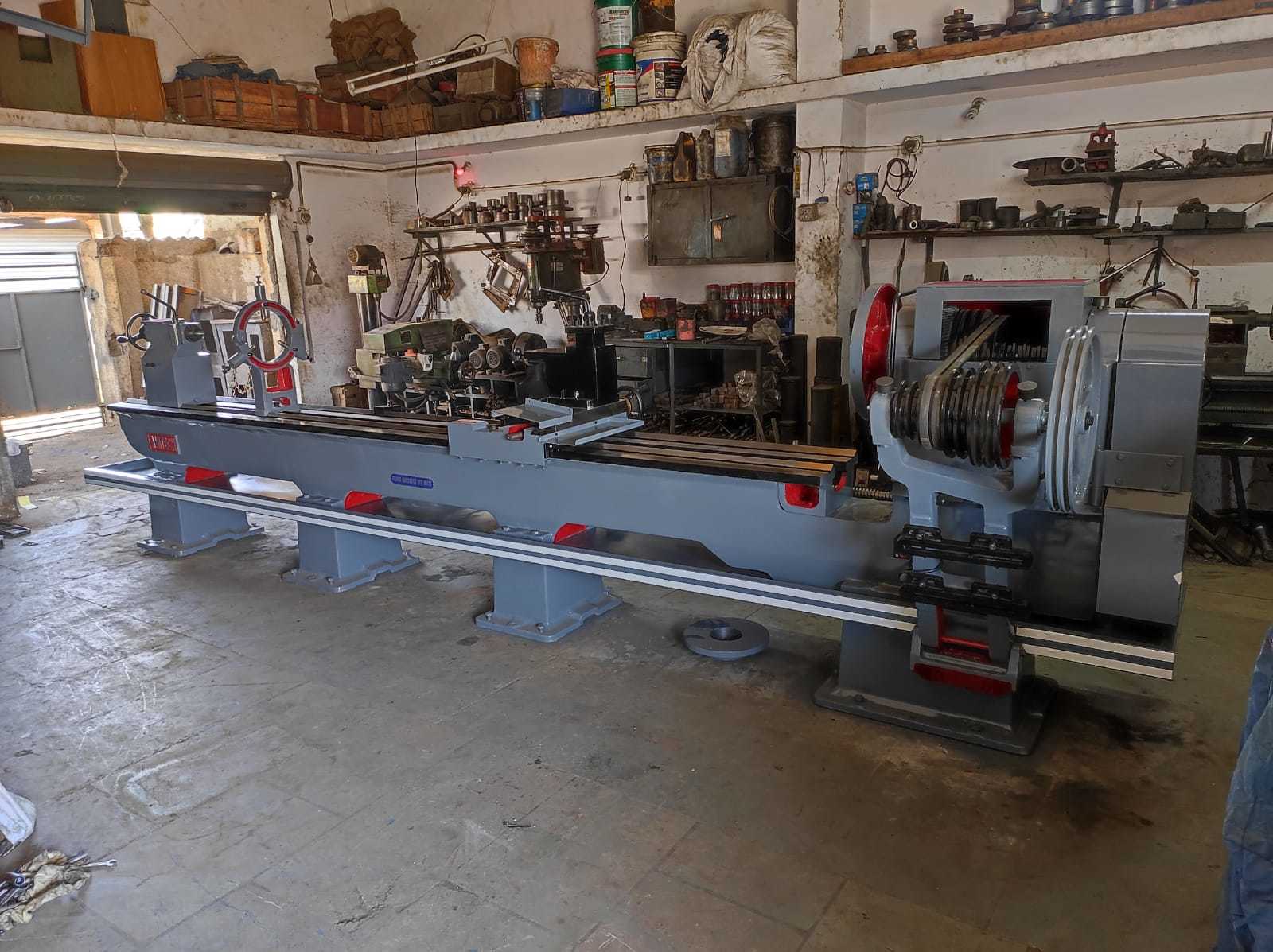 Extra Heavy Duty Lathe Machine - Metal, Semi Automatic, Human Machine Interface | Simple Control For Optimal Performance