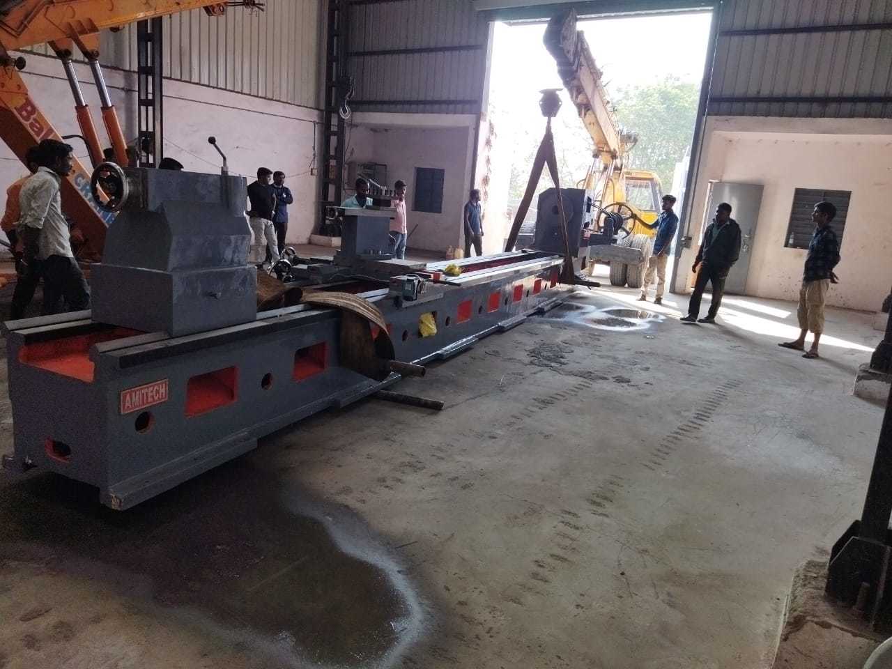 Extra Heavy Duty Lathe Machine - Metal, Semi Automatic, Human Machine Interface | Simple Control For Optimal Performance