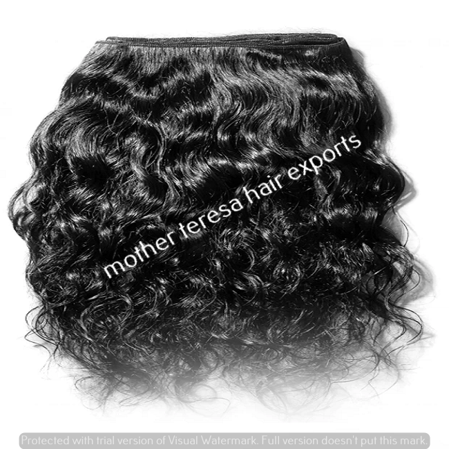 Machine Weft Deep Curly Hair - Remy Indian Human Hair, 203.2-1016 Mm Lengths, Natural Black, Brown Shades | Soft Texture, Tangle-free, Long-lasting Shine, 4-year Warranty