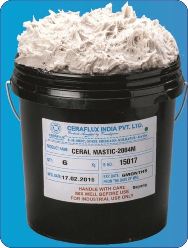 CERAL MASTIC 2004 - Alumina Silicate Fibrous Material | Excellent Bonding to M.S. Shell, Non-Wettable to Molten Aluminium, In Situ Hardening