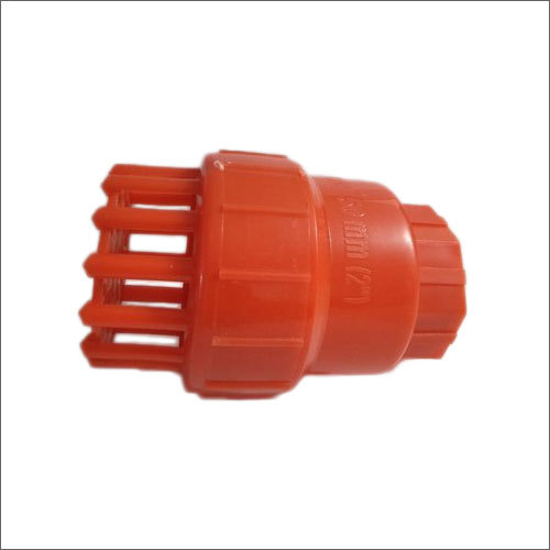 P.p Flap Type Foot Valve - Pp Material, Size 2" To 4", Color Red | High Pressure, Suitable For Industrial, Domestic, And Agriculture Use