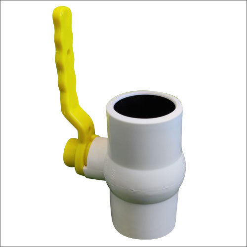 Polypropylene Ball Valve - 1/2 To 4 Inch Size, White Color , High Pressure Water Application