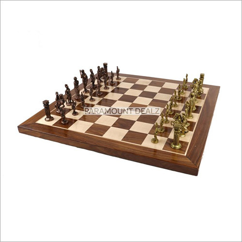 Paramount Dealz Brass Chess Set Luxury Collection Handmade 21 Inch Age Group: Adults