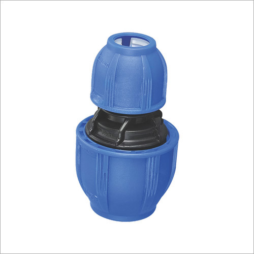 Reducing Coupler - Pp Material Sizes: 25x20mm To 110x90mm Colors: Black & Blue | Corrosion Protection Low Friction Coefficient Asme Standard