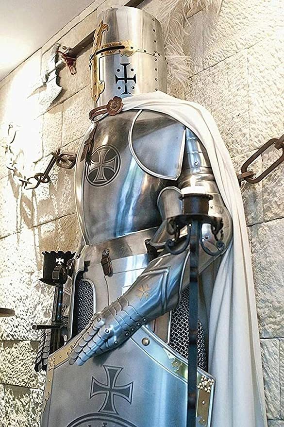 Steel Nauticalmart Medieval Wearable Knight Crusader Full Suit Of Armor Costume