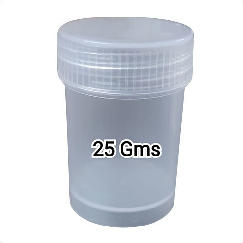 25g Plain Plastic Container - Rigid Plastic Material, Customized Size | Durable And Lightweight Design