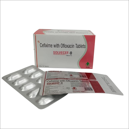 ओफ़्लॉक्सासिन टैबलेट के साथ सेफ़िक्साइम भंडारण: सूखी जगह