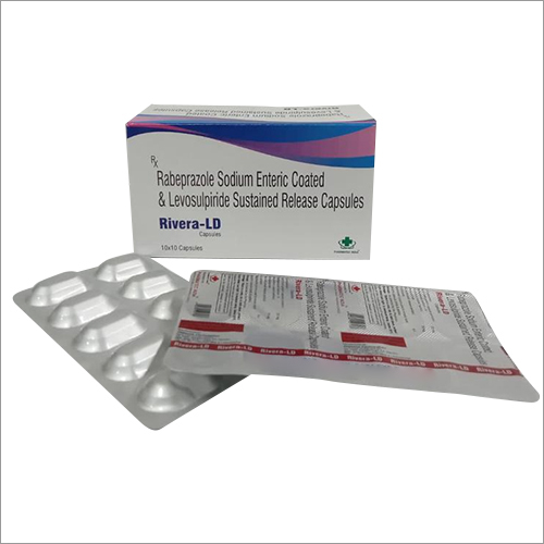 Rabeprazole Sodium Enteric Coated & Levosulpiride Sustained Release Capsules - Dosage as Per Suggestion | General Medicines, Dry Storage Recommended