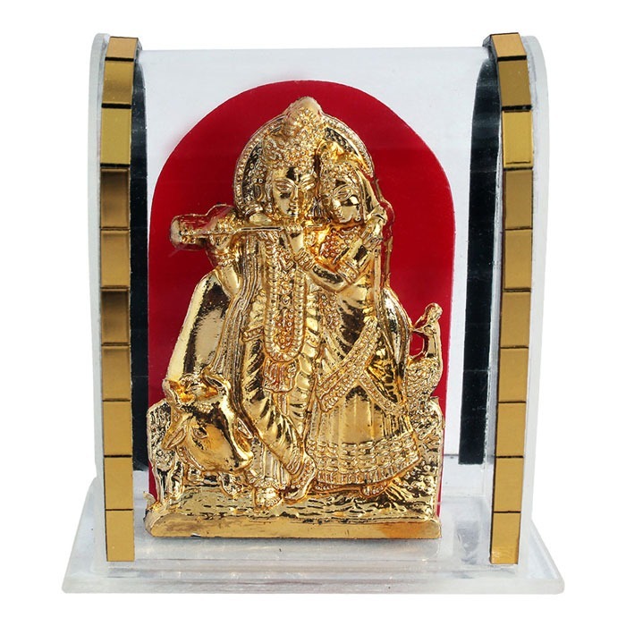 Cabinet Statue - Resin, 2.25x2.25 Inch, Gold & Silver | Intricately Designed, Moisture Resistant, Zero Maintenance, Anti Tarnish Treatment