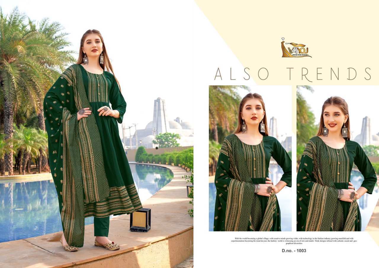 Rayon Kurti With Dupattas