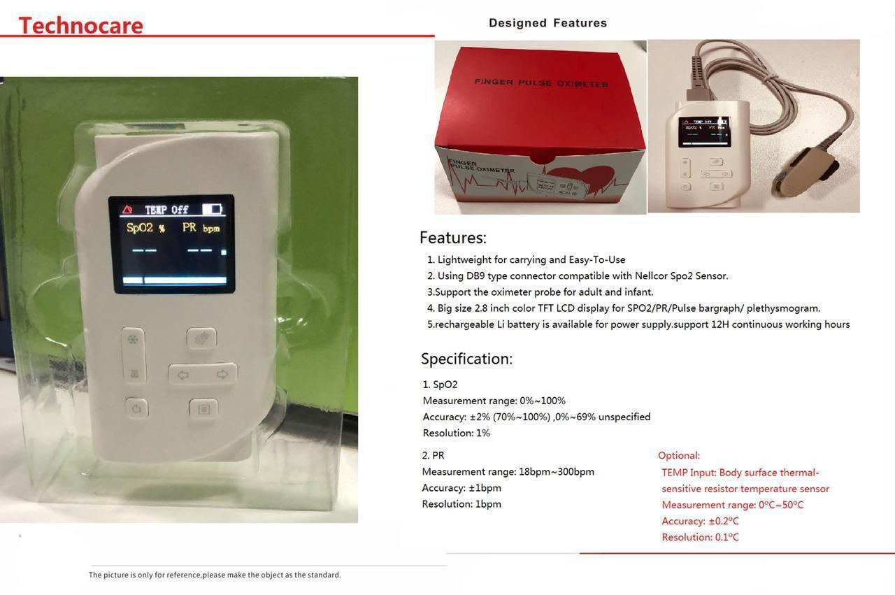Handheld Pulse Oximeter Nt 1c Color Code: White