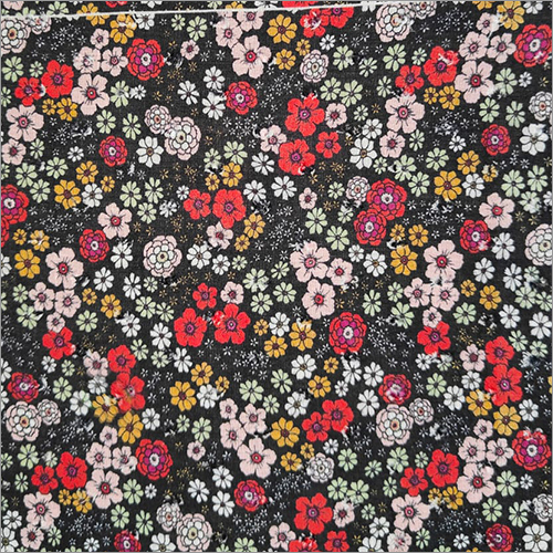 Black And Red Print Combo On Swish Dot Fabric Digital Print Services